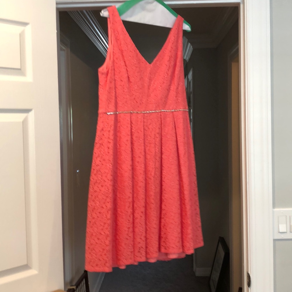 Pink knee length dress